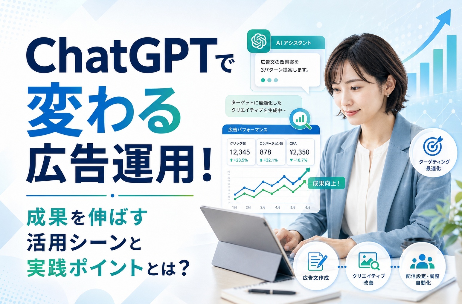 【2025年最新版】ChatGPTで変わる広告運用！成果を伸ばす活用シーンと実践ポイントとは？